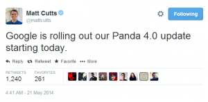 Google Panda 4.0 Update 2014